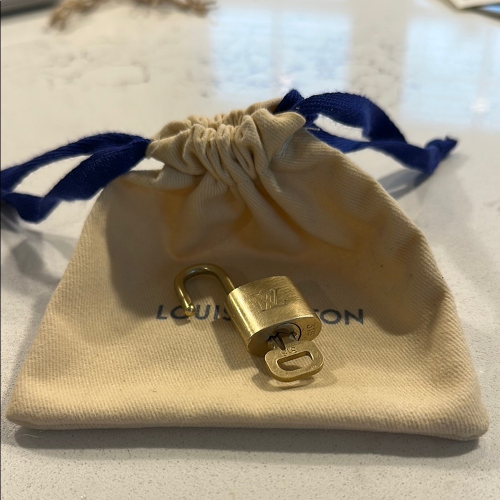 Louis Vuitton Gold Lock & Key #318